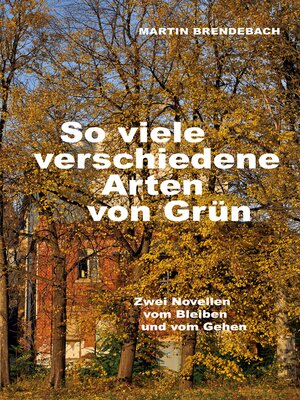 cover image of So viele verschiedene Arten von Grün